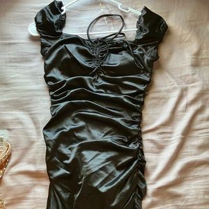 Black off the shoulder dress